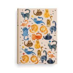 Kniha záznamní A5 - linka / 100 l / kočky