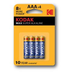 Baterie Kodak alkalické - baterie mikrotužková AAA 1,5 V / 4 ks