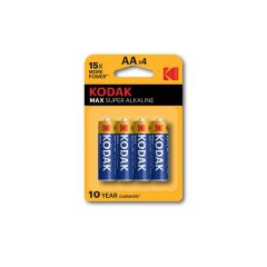 KODAK  Baterie Kodak alkalické - baterie tužková AA 1,5 V / 4 ks