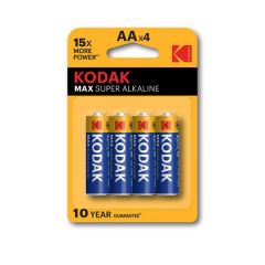 Baterie Kodak alkalické - baterie tužková AA 1,5 V / 4 ks