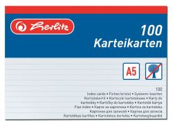 Herlitz  Herlitz 01150507 náhradní karty do kartotéky 100 ks A5