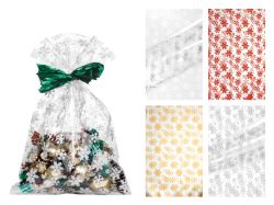 MFP Paper s.r.o.  Vánoční celofánový sáček - transparentní mix Frozen / 20 x 40 cm