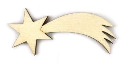 Optys  Dřevěný výřez - kometa / 5,5cm