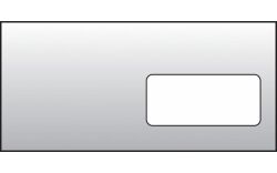 Krkonošské obálky  Obálky DL recyklované s okénkem - okénko vpravo / 1000 ks