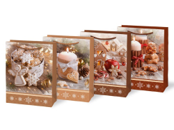 MFP Paper s.r.o.  Vánoční dárková taška M - mix motivů / 19 x 25 cm