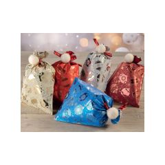 Vánoční sáčky celofánové - mix motivů / 16 x 25 cm