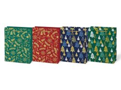 MFP Paper s.r.o.  Vánoční dárková taška L - mix motivů / 26 x 32 cm