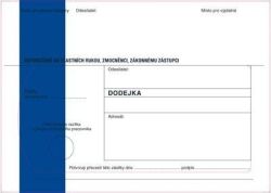 Krkonošské obálky  Obálky B6 s dodejkou samopropisovací - s modrým pruhem / 1000 ks
