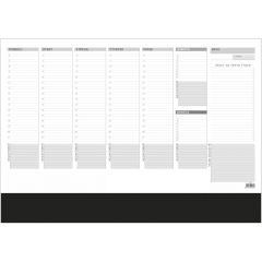 Plánovací týdenní stolní mapa - OS100 / A2 s lištou