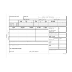 Optys 1166 záznam o provozu nákladního vozidla číslovaný A4