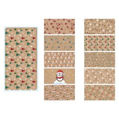 Vánoční obálka DL - mix KRAFT