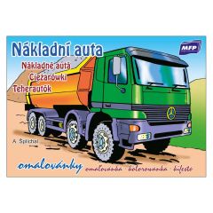 Omalovánky A5 - Nákladní auta