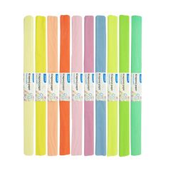 Krepový papír - sada 10 ks / pastelový mix