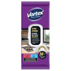 Vlhčené ubrousky VORTEX - Univerzální plochy 36 ks