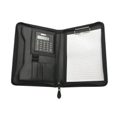 Spisovka se A5 zipem a blokem oficio - černá