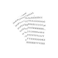 Písmena a číslice - sada písmen