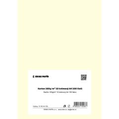 Barevný karton - A4 / 160 g / vanilková