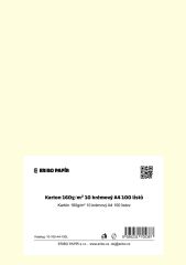 Barevný karton - A4 / 160 g / vanilková