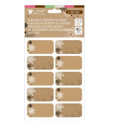 Samolepicí jmenovky KRAFT- 20 ks