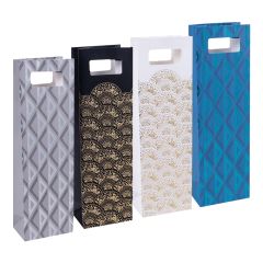 Donau  Dárková taška na lahev - Elegant mix / 12 x 41 cm