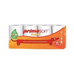 Toaletní papír PrimaSOFT MAXI 60m - 2-vrstvý / 8 rolí