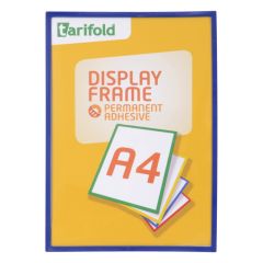 Kapsy samolepicí Display Frame - A4 / modrá