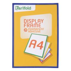 Kapsy samolepicí Display Frame - A4 / modrá