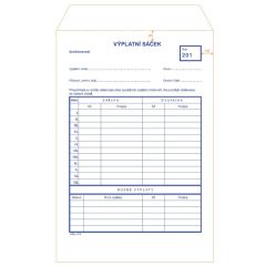 MSK 210 výplatní sáčky výplatní sáček