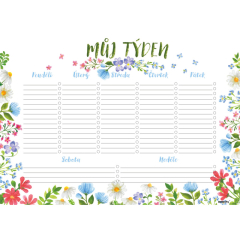 Baloušek Tisk  Plánovač týdenní A4 - Luční