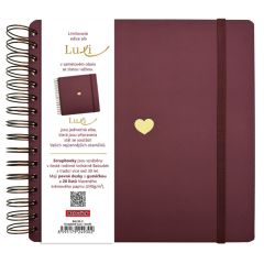 Baloušek Tisk  Fotoalbum Luxi - 24 x 21 cm / bordó srdce