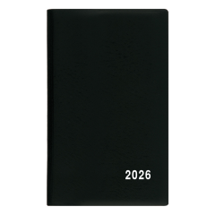 Diář kapesní PVC - čtrnáctidenní / černá