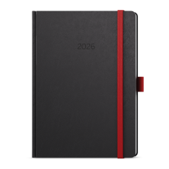 Diář NORA - A5 / denní / červená