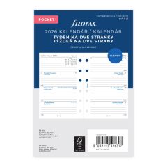 Filofax  Náhradní vložka do diářů Filofax - kalendář kapesní týdenní / 2 strany