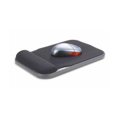 Výškově nastavitelná gelová podložka pod myš - černá