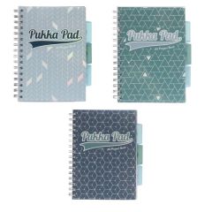 Blok kroužkový Pukka Pad Glee - A5 / linka / mix barev