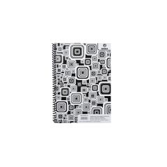 Blok BOBO Black & White s boční spirálou - A5 / linka / boční spirála