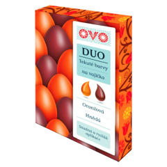 OVO  Tekuté barvy na vajíčka OVO® DUO - hnědá/oranžová