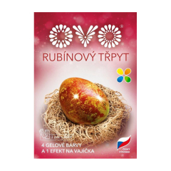 OVO  Gelové barvy a vajíčka OVO® - efekt rubínový třpyt