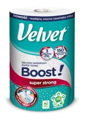 Velvet  Utěrky papírové Velvet Boost - 150 útržků / třívrstvé