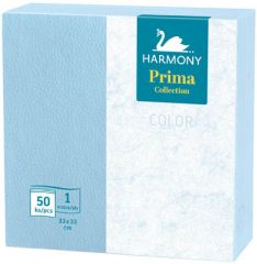 Harmony Professional  Harmony Color papírové ubrousky modré 1-vrstvé 33 x 33 cm 50ks