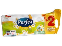 Papír toaletní Perfex Deluxe s vůní heřmánku 3-vrstvý / 10 ks