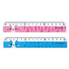 Pravítko KEYROAD 15 cm - mix zvířátka