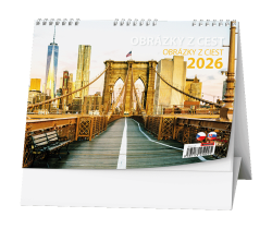 Kalendář stolní obrázkový Obrázky z cest / BSH3