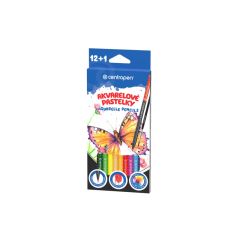 Pastelky akvarelové Centropen 9523 - 12 ks + štětec kulatý