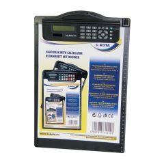 Podložka A4 s klipem a kalkulačkou - černá