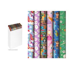 MFP Paper s.r.o.  Dárkový balicí papír - 200 x 70 / dětský mix