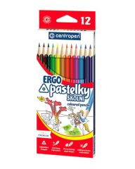 Pastelky Centropen ERGO - 12 barev