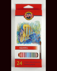 Pastelky aquarelové Mondeluz - 24 barev