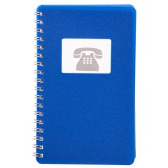 Telefonní záznamník se spirálou BOBO - modrá