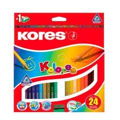 Pastelky Kores Kolores trojhranné / 24 barev